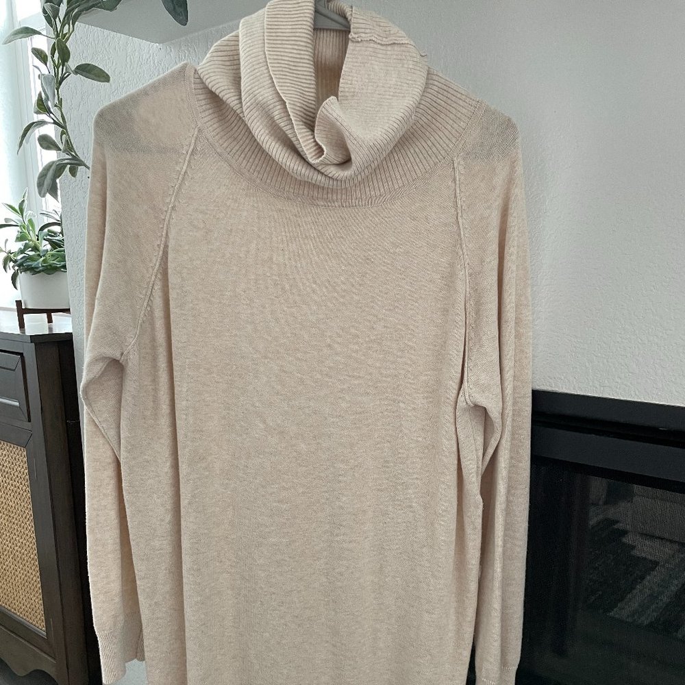 Lole Sweater Tunic / Dress Medium Beige